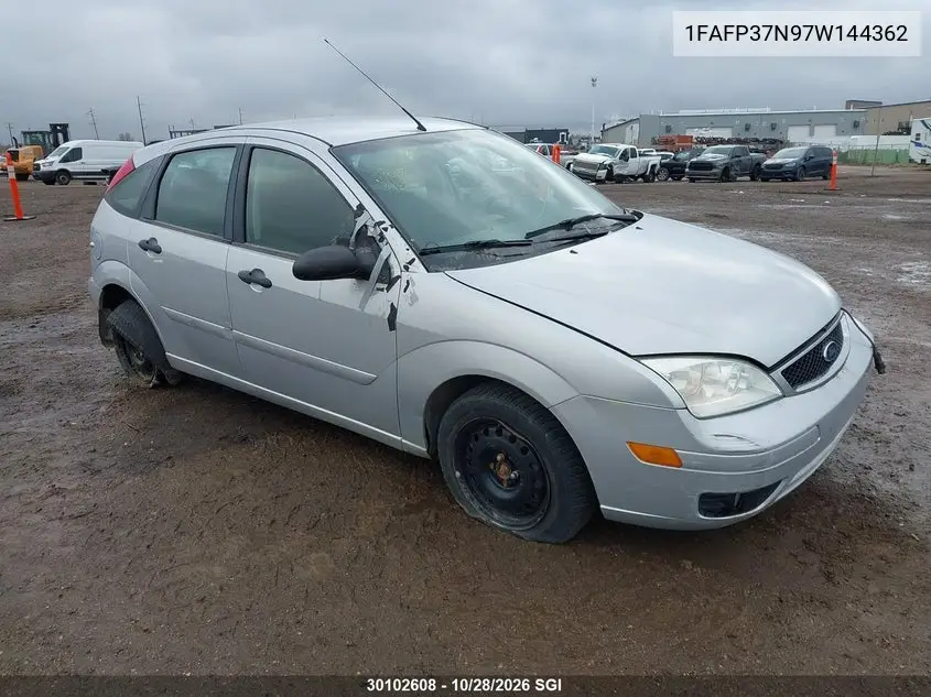 FORD FOCUS 2007, VIN 1FAFP37N97W144362