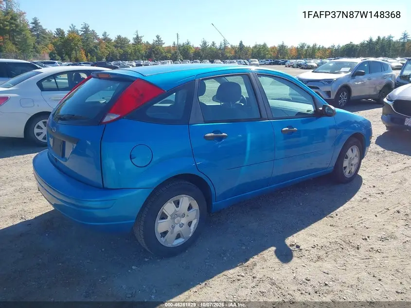 2007 FORD FOCUS VIN 1FAFP37N87W148368 — фото 4