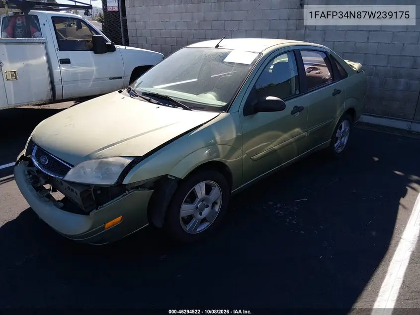 2007 FORD FOCUS VIN 1FAFP34N87W239175 — фото 2