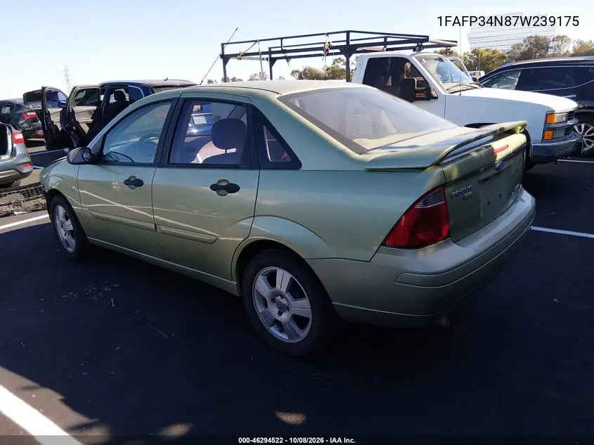2007 FORD FOCUS VIN 1FAFP34N87W239175 — фото 3