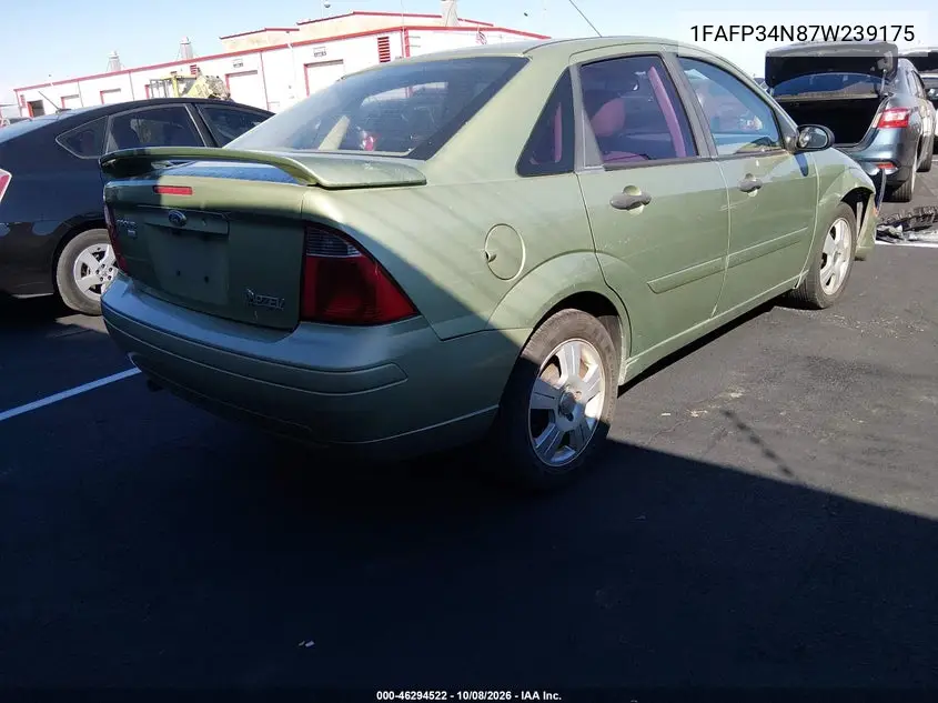 2007 FORD FOCUS VIN 1FAFP34N87W239175 — фото 4