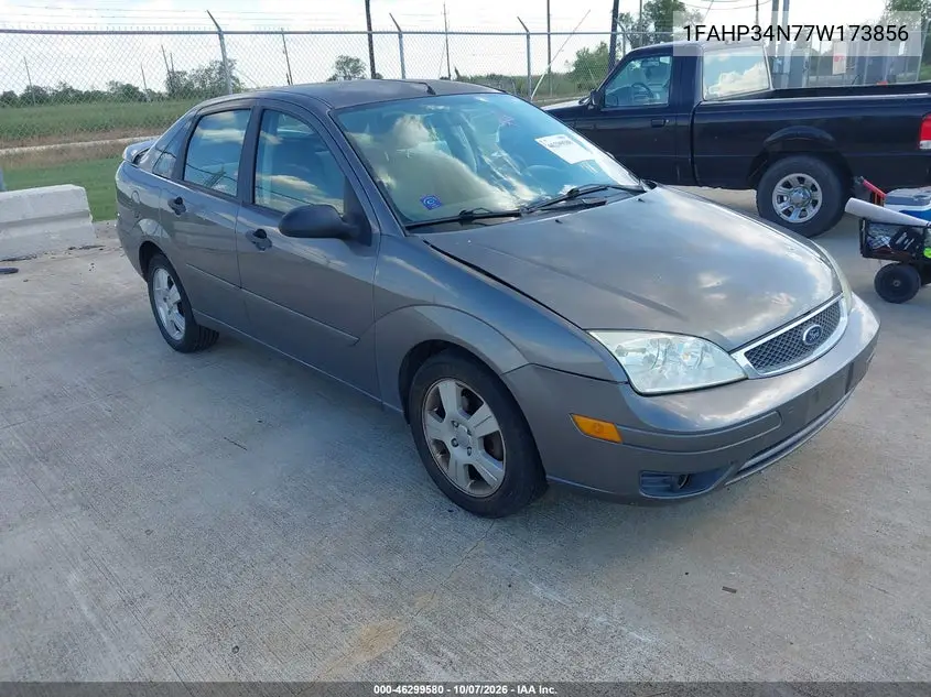 FORD FOCUS 2007, VIN 1FAHP34N77W173856