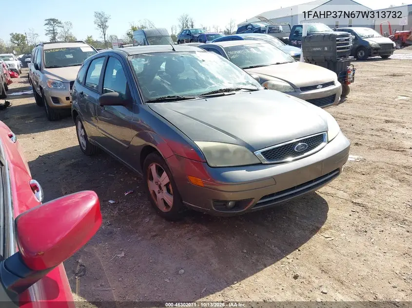 FORD FOCUS 2007, VIN 1FAHP37N67W313732