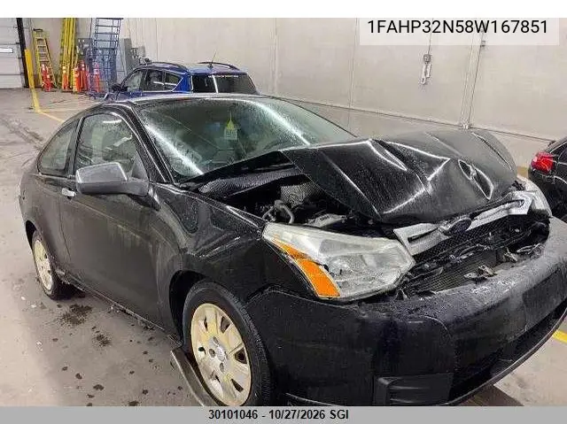 FORD FOCUS 2008, VIN 1FAHP32N58W167851