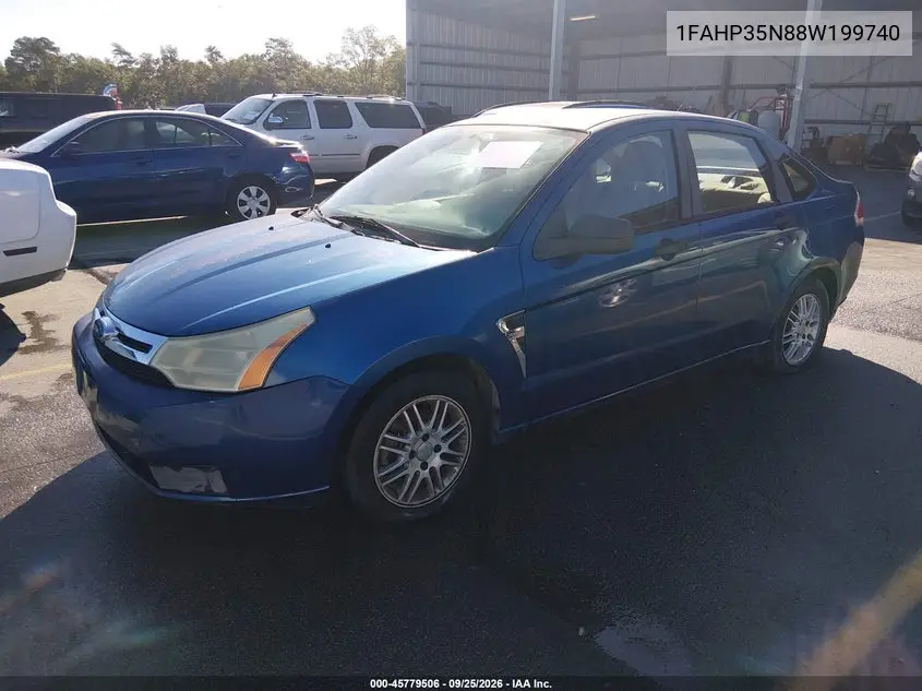 2008 FORD FOCUS VIN 1FAHP35N88W199740 — фото 2