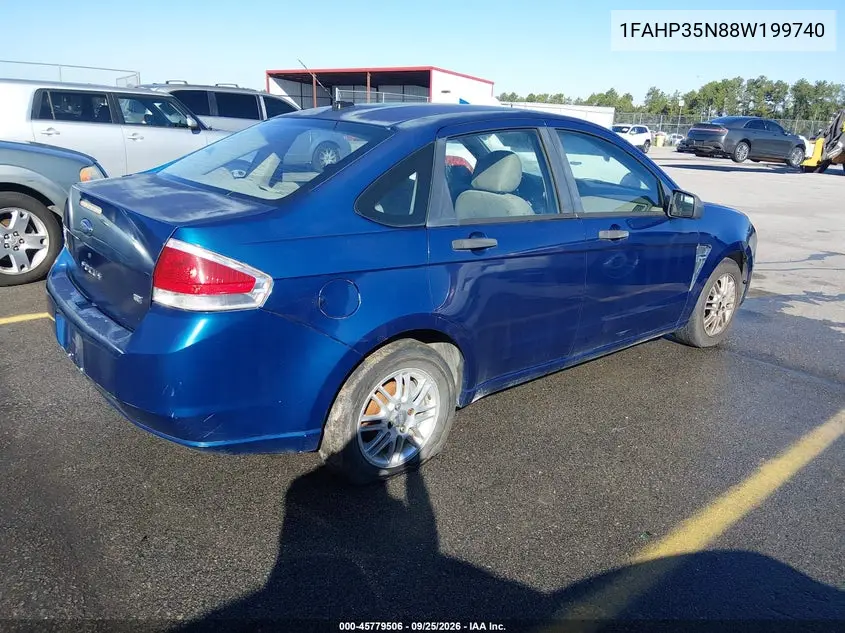 2008 FORD FOCUS VIN 1FAHP35N88W199740 — фото 4
