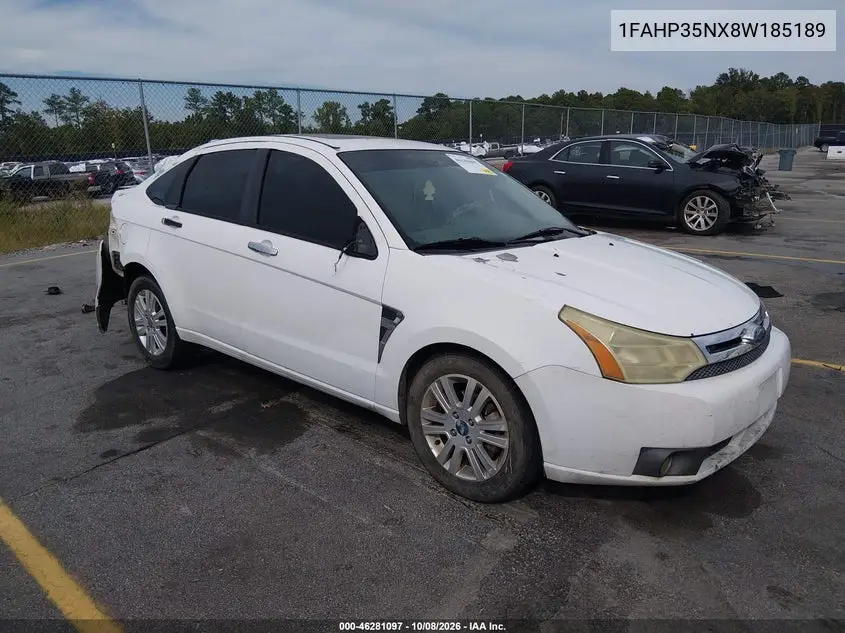 FORD FOCUS 2008, VIN 1FAHP35NX8W185189