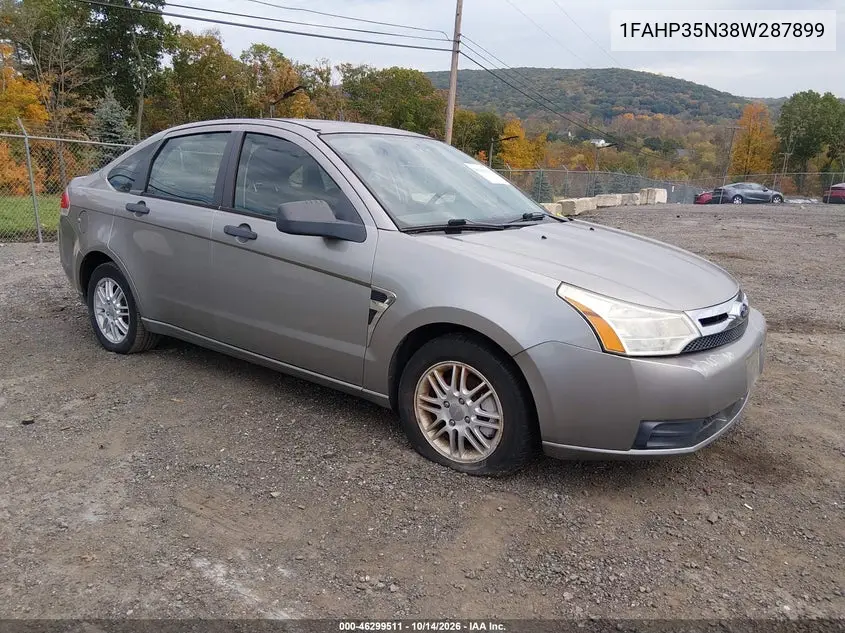FORD FOCUS 2008, VIN 1FAHP35N38W287899