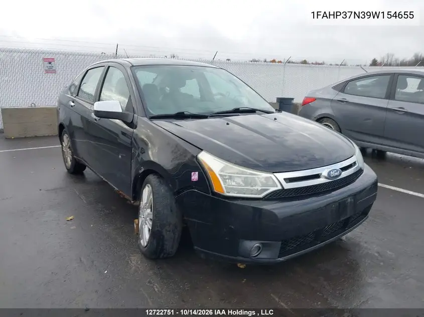 FORD FOCUS 2009, VIN 1FAHP37N39W154655