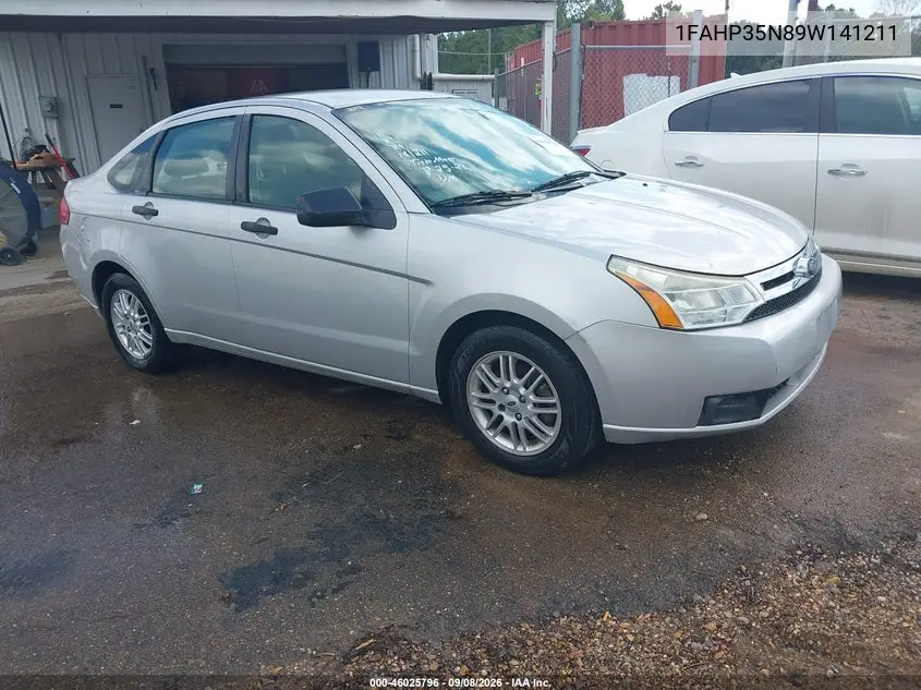 FORD FOCUS 2009, VIN 1FAHP35N89W141211