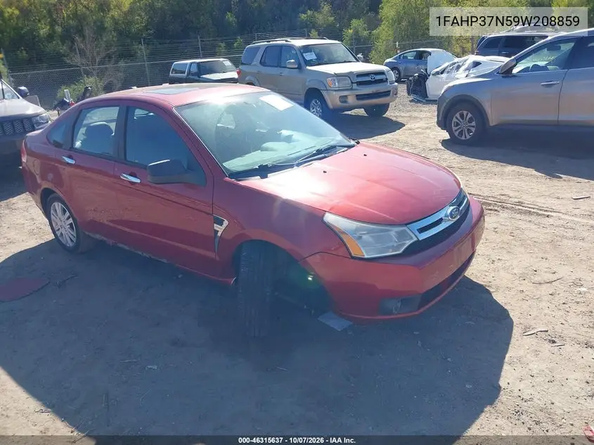 FORD FOCUS 2009, VIN 1FAHP37N59W208859