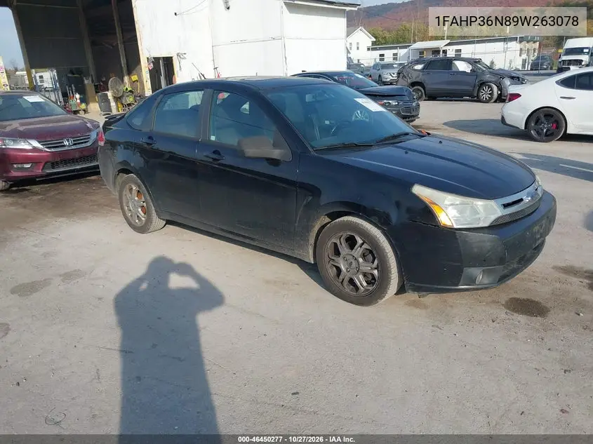 FORD FOCUS 2009, VIN 1FAHP36N89W263078