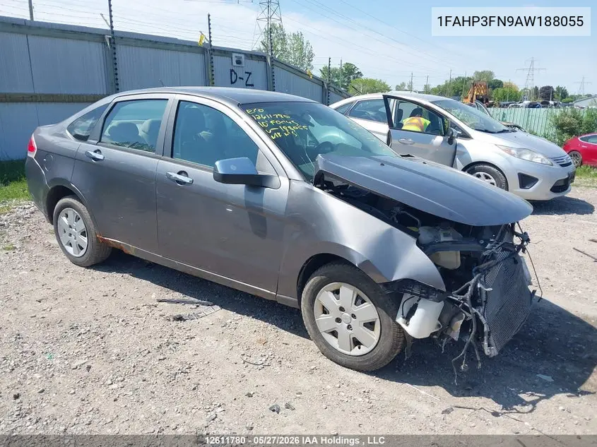 FORD FOCUS 2010, VIN 1FAHP3FN9AW188055