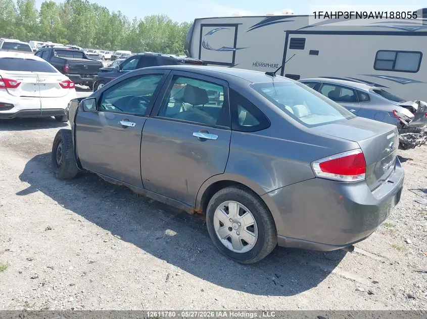 2010 FORD FOCUS VIN 1FAHP3FN9AW188055 — фото 3