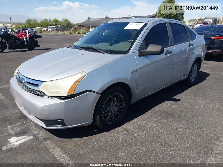 2010 FORD FOCUS VIN 1FAHP3FN9AW201449 — фото 2