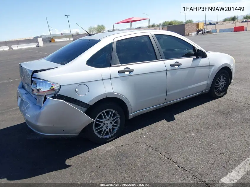 2010 FORD FOCUS VIN 1FAHP3FN9AW201449 — фото 4