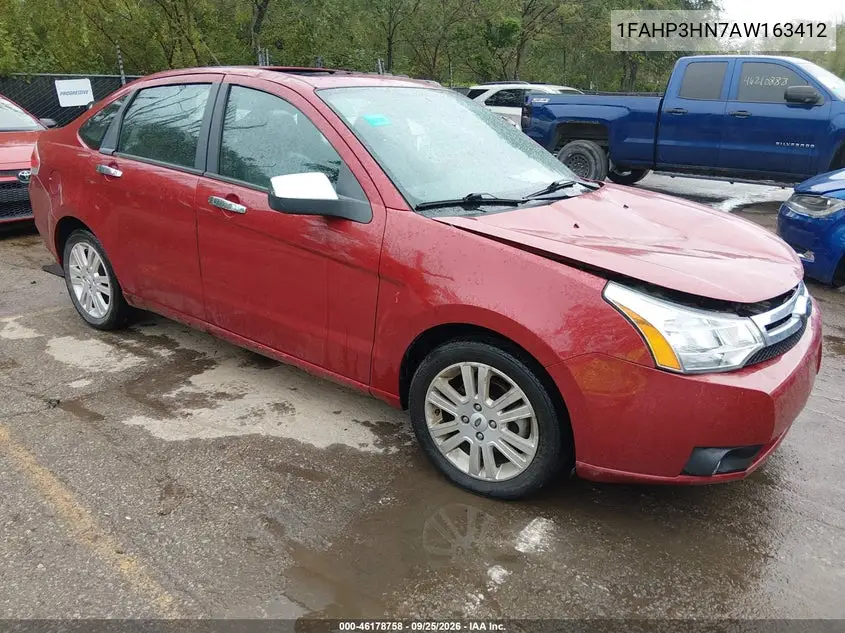 FORD FOCUS 2010, VIN 1FAHP3HN7AW163412