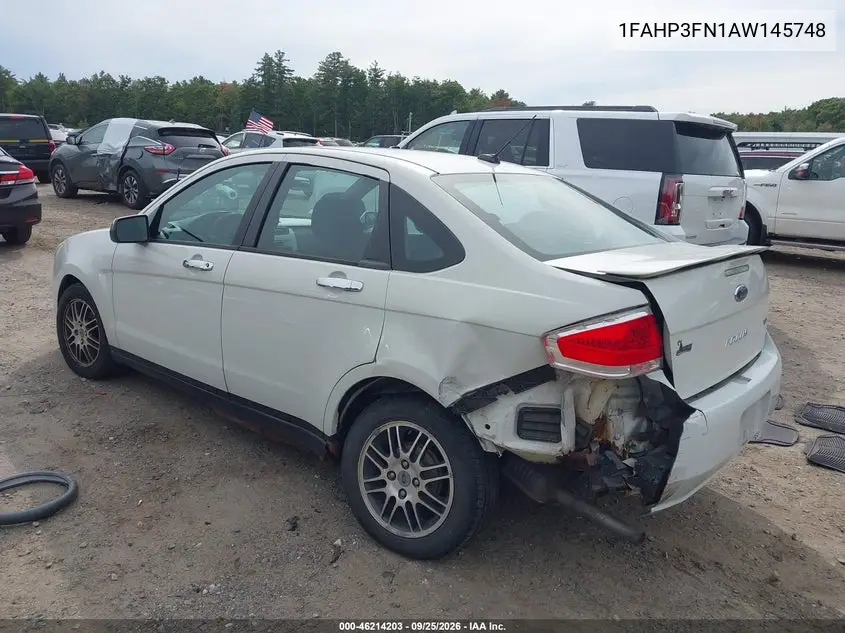 2010 FORD FOCUS VIN 1FAHP3FN1AW145748 — фото 3