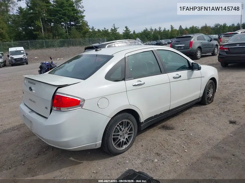 2010 FORD FOCUS VIN 1FAHP3FN1AW145748 — фото 4