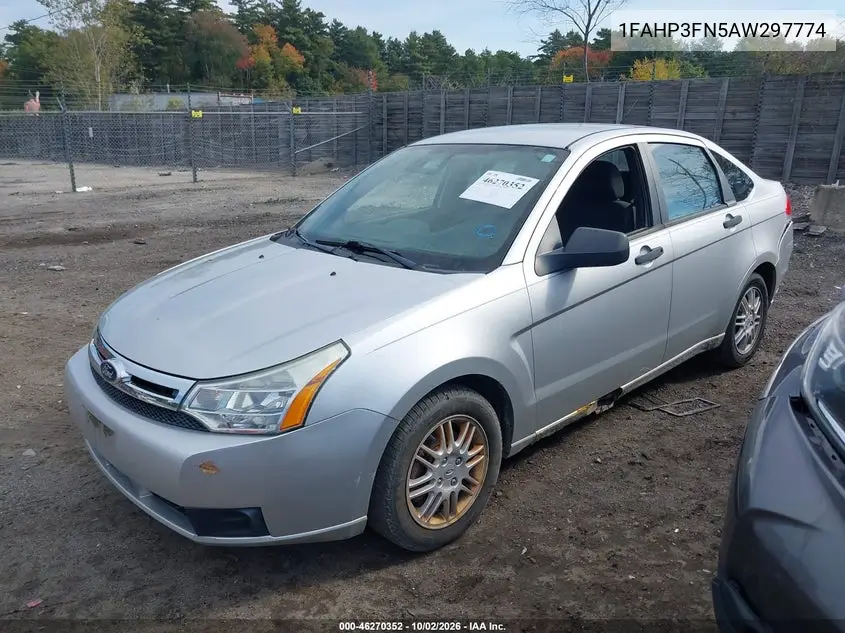2010 FORD FOCUS VIN 1FAHP3FN5AW297774 — фото 2