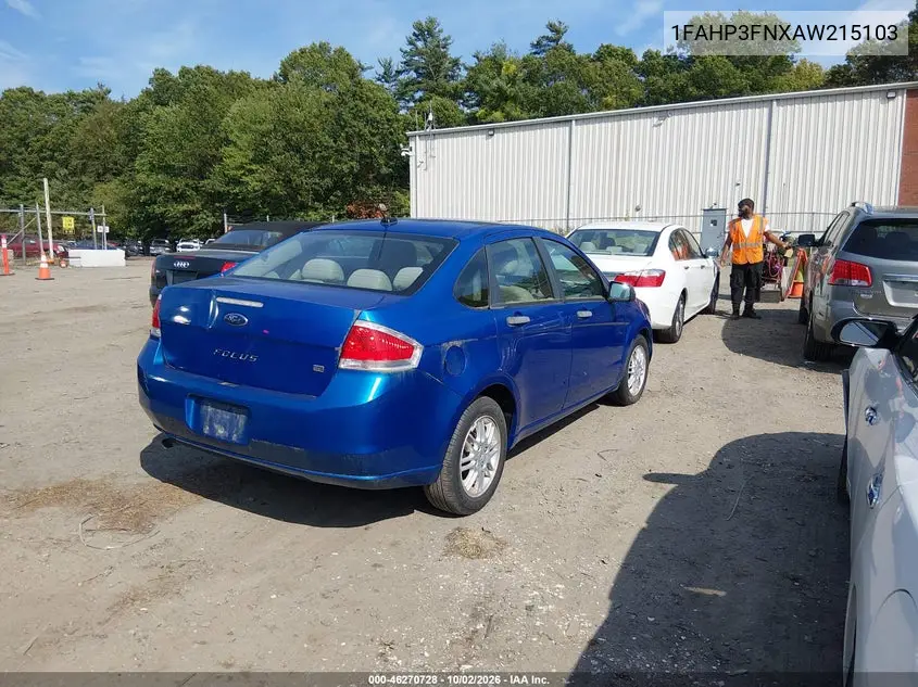 2010 FORD FOCUS VIN 1FAHP3FNXAW215103 — фото 4