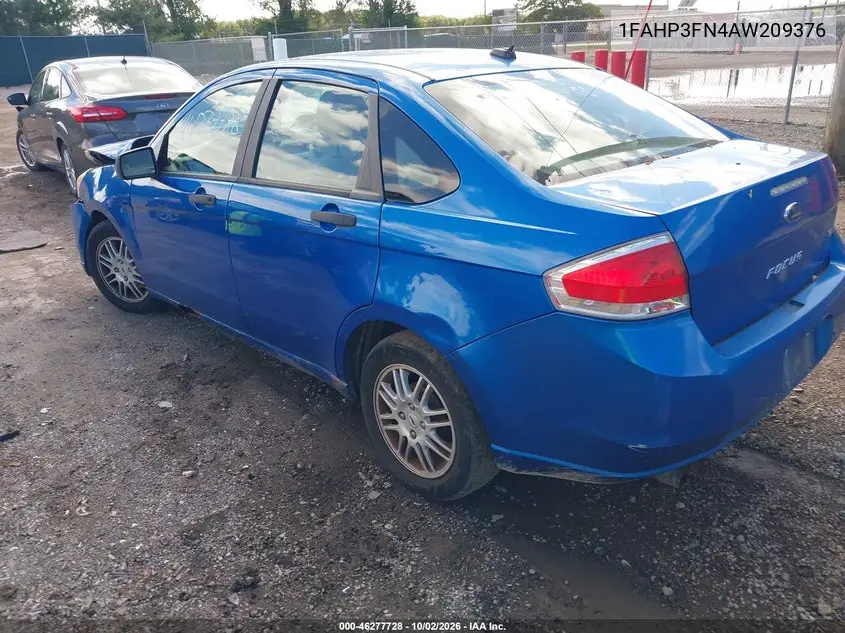 2010 FORD FOCUS VIN 1FAHP3FN4AW209376 — фото 3