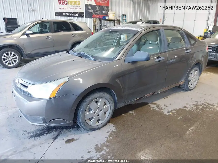 2010 FORD FOCUS VIN 1FAHP3EN7AW262252 — фото 2