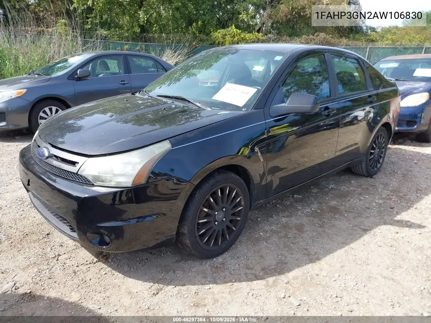 2010 FORD FOCUS VIN 1FAHP3GN2AW106830 — фото 2