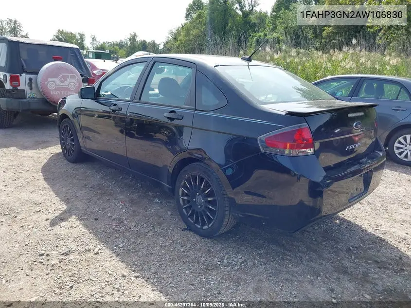 2010 FORD FOCUS VIN 1FAHP3GN2AW106830 — фото 3