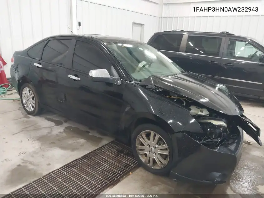FORD FOCUS 2010, VIN 1FAHP3HN0AW232943
