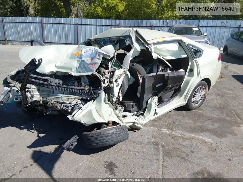 2010 FORD FOCUS VIN 1FAHP3FN2AW166401 — фото 2