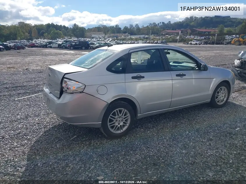 2010 FORD FOCUS VIN 1FAHP3FN2AW134001 — фото 4