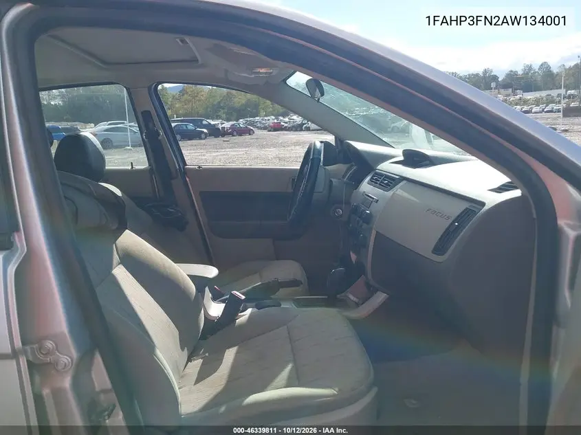 2010 FORD FOCUS VIN 1FAHP3FN2AW134001 — фото 5