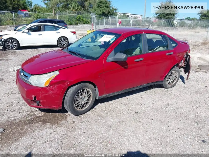 2010 FORD FOCUS VIN 1FAHP3FNXAW289900 — фото 2