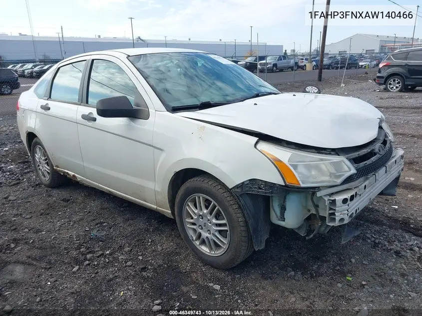 FORD FOCUS 2010, VIN 1FAHP3FNXAW140466