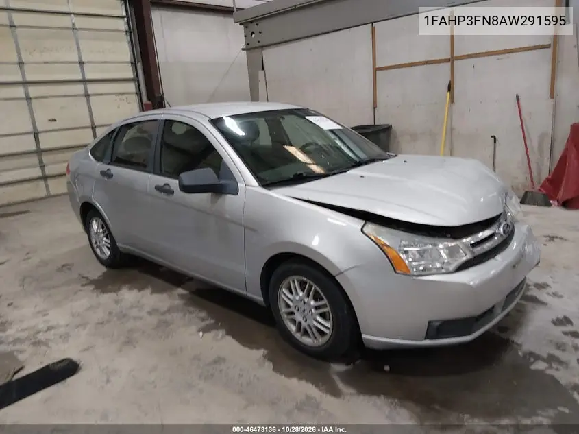 FORD FOCUS 2010, VIN 1FAHP3FN8AW291595