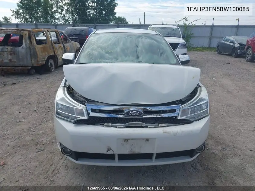 2011 FORD FOCUS VIN 1FAHP3FN5BW100085 — фото 12