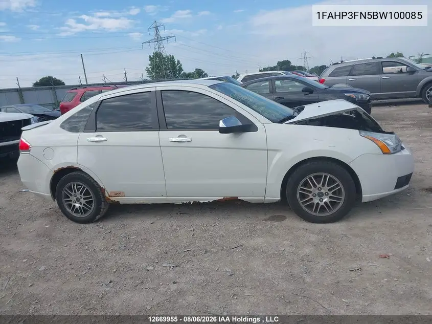 2011 FORD FOCUS VIN 1FAHP3FN5BW100085 — фото 13