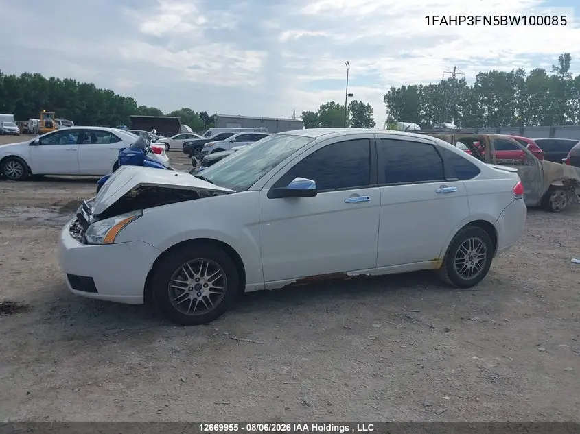 2011 FORD FOCUS VIN 1FAHP3FN5BW100085 — фото 14