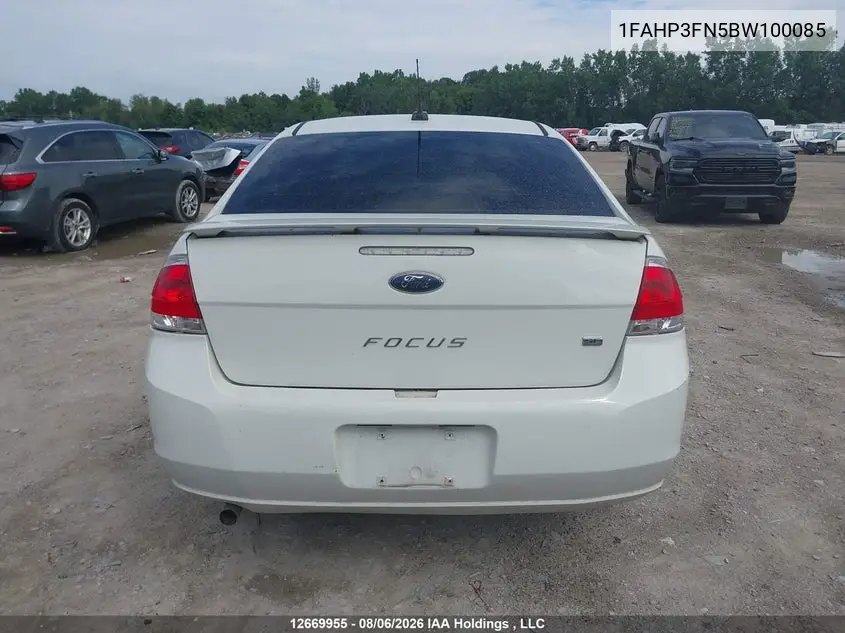 2011 FORD FOCUS VIN 1FAHP3FN5BW100085 — фото 16