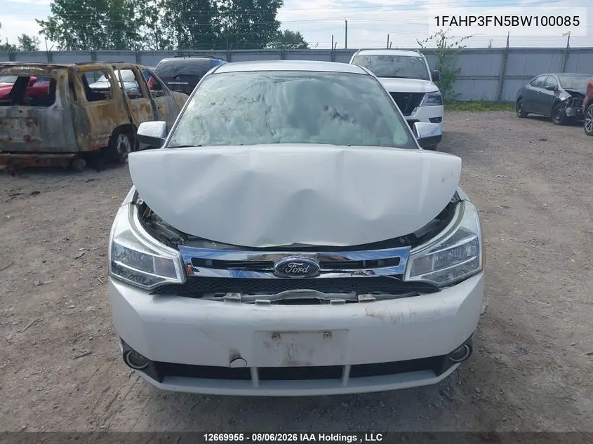 2011 FORD FOCUS VIN 1FAHP3FN5BW100085 — фото 6