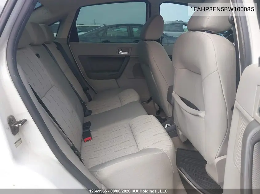 2011 FORD FOCUS VIN 1FAHP3FN5BW100085 — фото 8