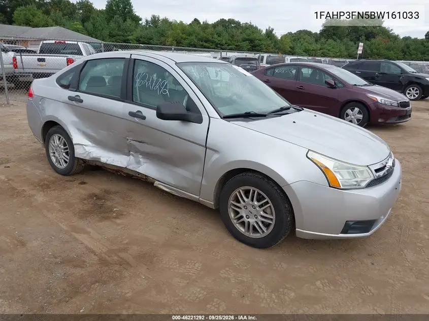 FORD FOCUS 2011, VIN 1FAHP3FN5BW161033