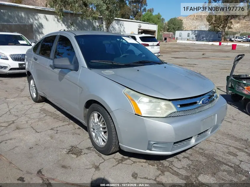 FORD FOCUS 2011, VIN 1FAHP3FN0BW197776