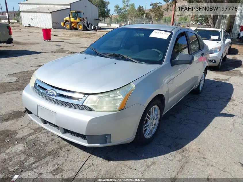 2011 FORD FOCUS VIN 1FAHP3FN0BW197776 — фото 2