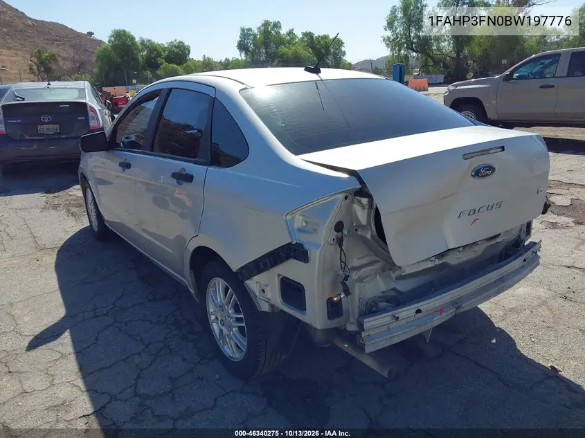 2011 FORD FOCUS VIN 1FAHP3FN0BW197776 — фото 3