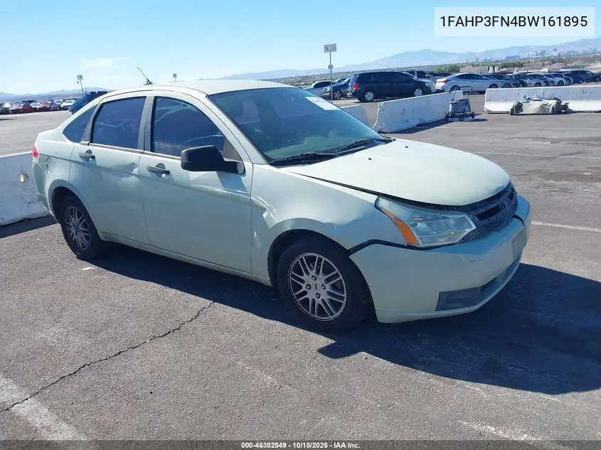 FORD FOCUS 2011, VIN 1FAHP3FN4BW161895