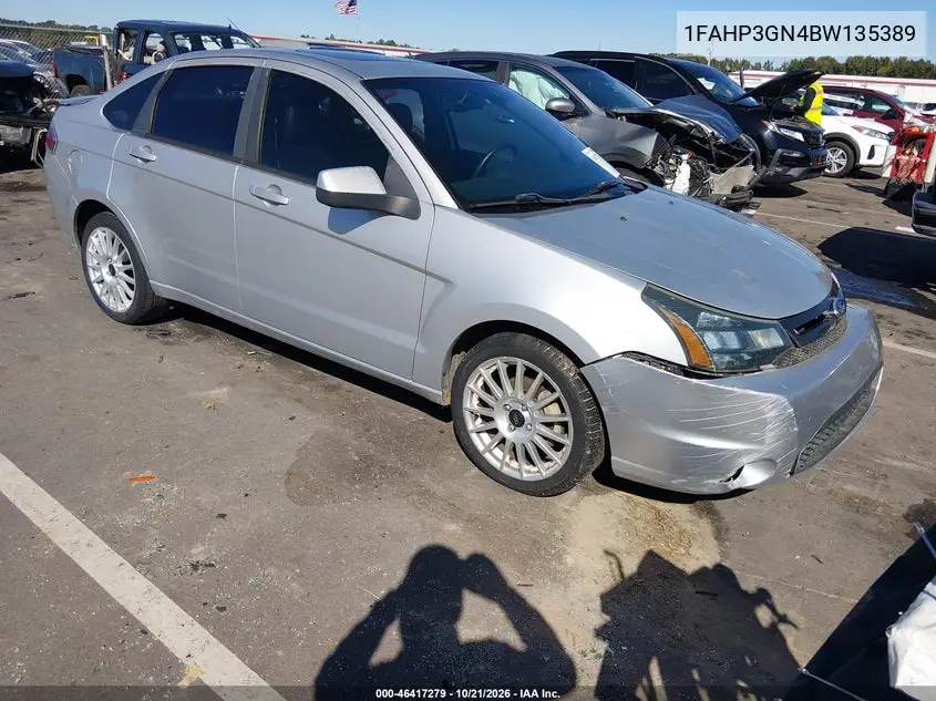 FORD FOCUS 2011, VIN 1FAHP3GN4BW135389