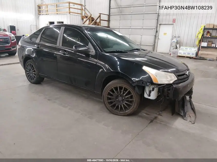 FORD FOCUS 2011, VIN 1FAHP3GN4BW108239