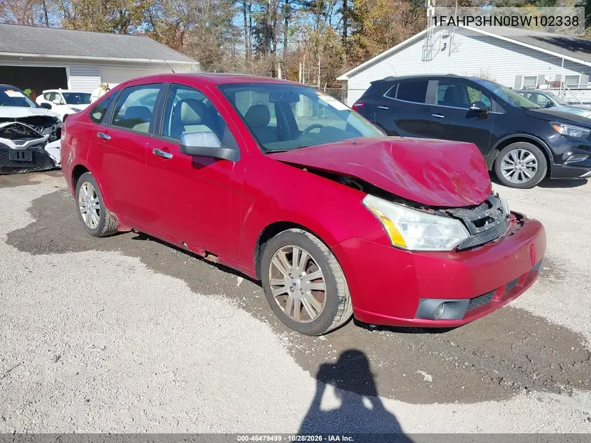 FORD FOCUS 2011, VIN 1FAHP3HN0BW102338